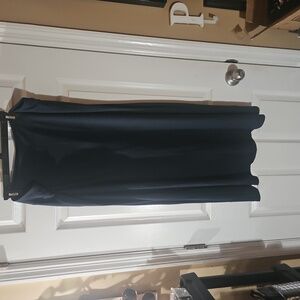 JJILL WEAREVER Skirt/ Navy Blue XL Waist 35.5"-38" No slit, Flare style
